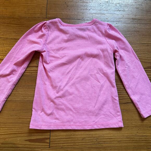 Disney Princess pink long sleeve Beauty and the Beast Belle sequin shirt SIZE 3T - Picture 4 of 4